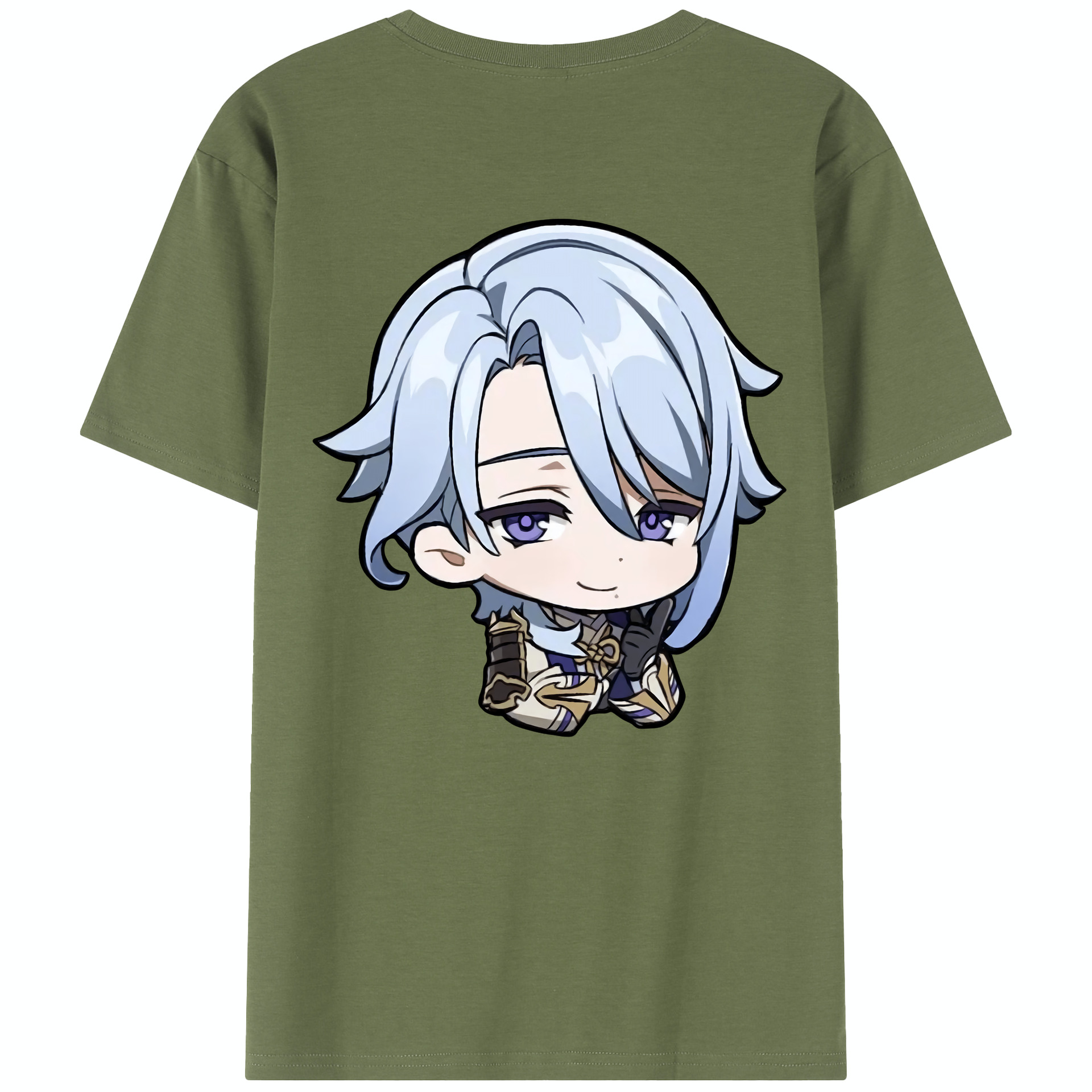げんし神 神里綾人 かみさとあやと genshin Kamisato Ayato 綿100％半袖Tシャツ（背面プリント）